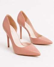 Glamorous Womens D'Orsay Court Shoes in Blush