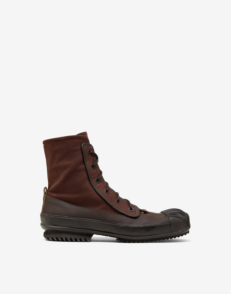 Maison Margiela Men's Lace-Up Boots in Brown