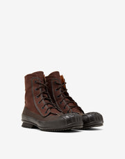 Maison Margiela Men's Lace-Up Boots in Brown