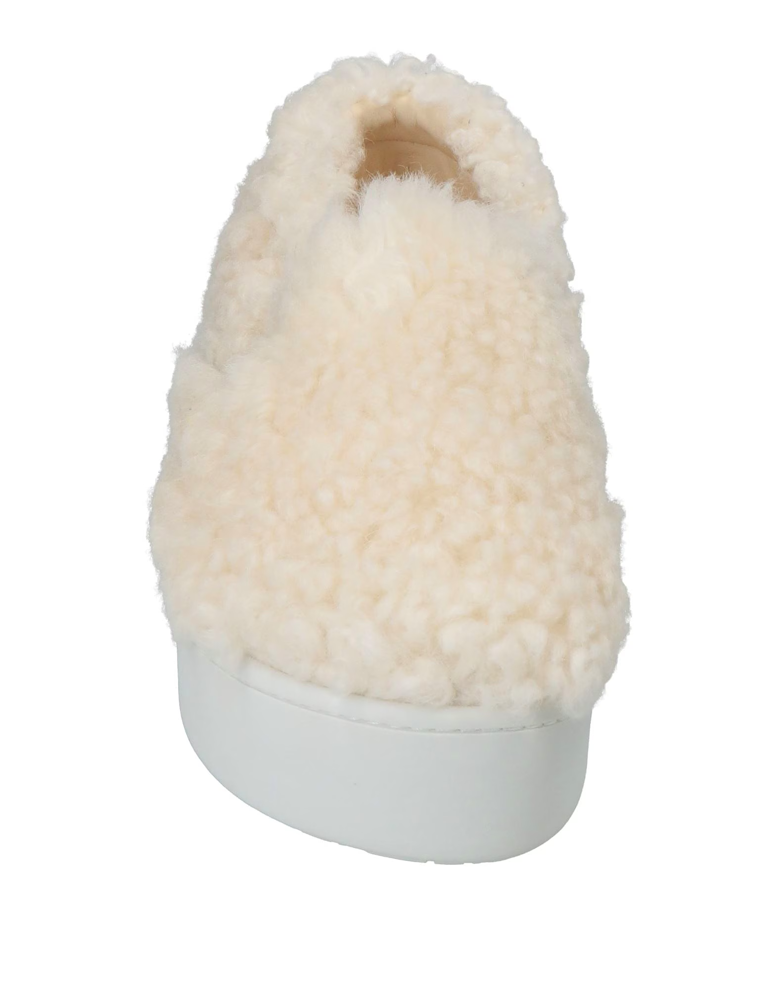 Marni Womens Sherpa Fleece Slip-on Shoes in White