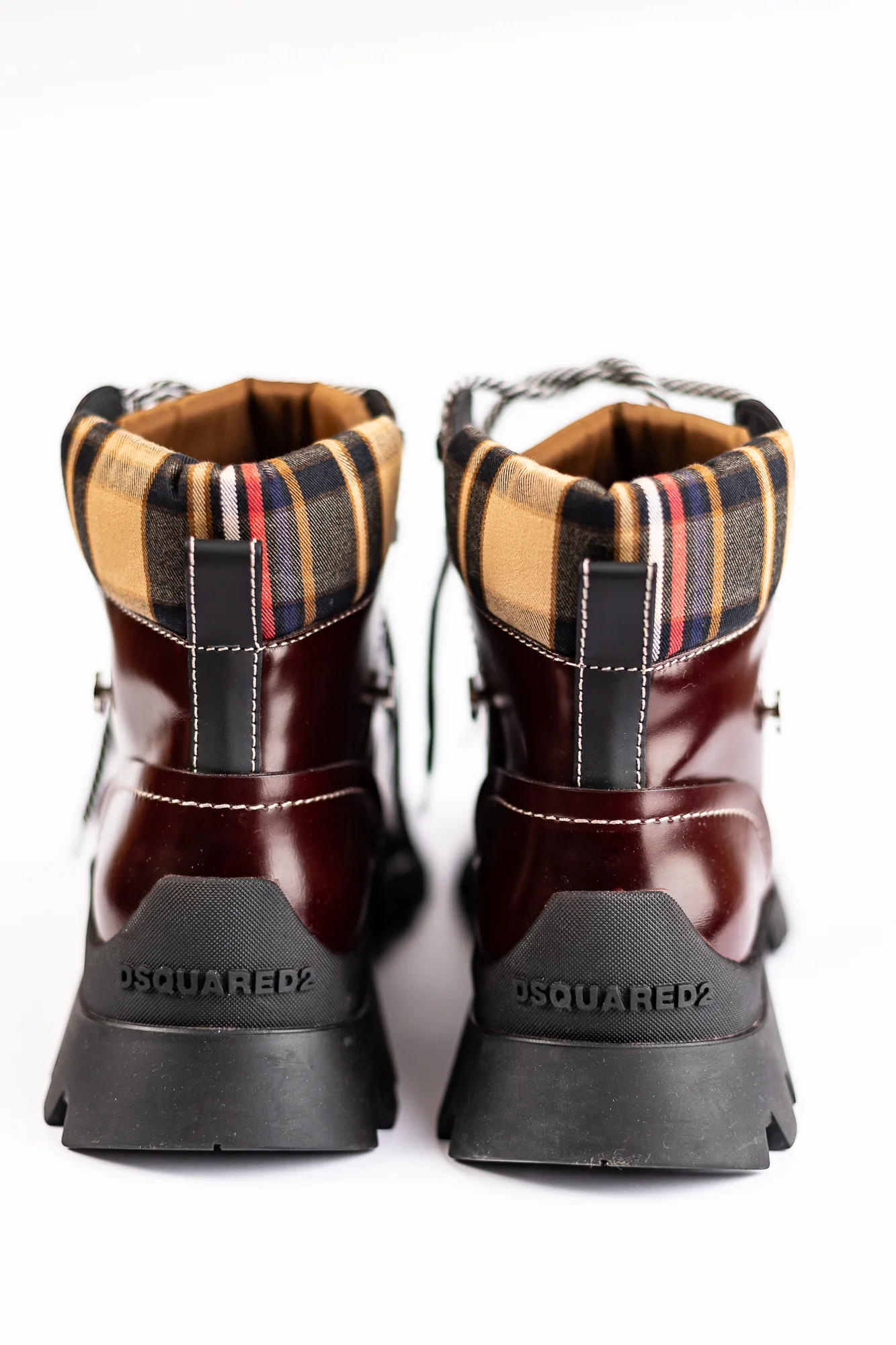 Dsquared2 Men's Lace-Up Boots in Red