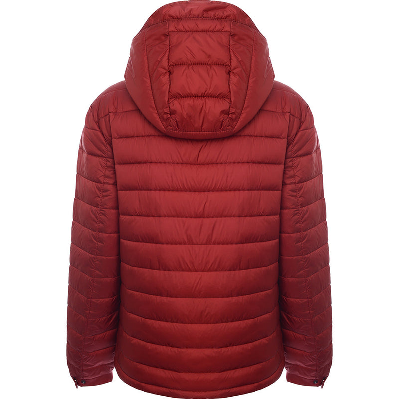 Celio Mens Deep Red Quilted Jacket with Hood