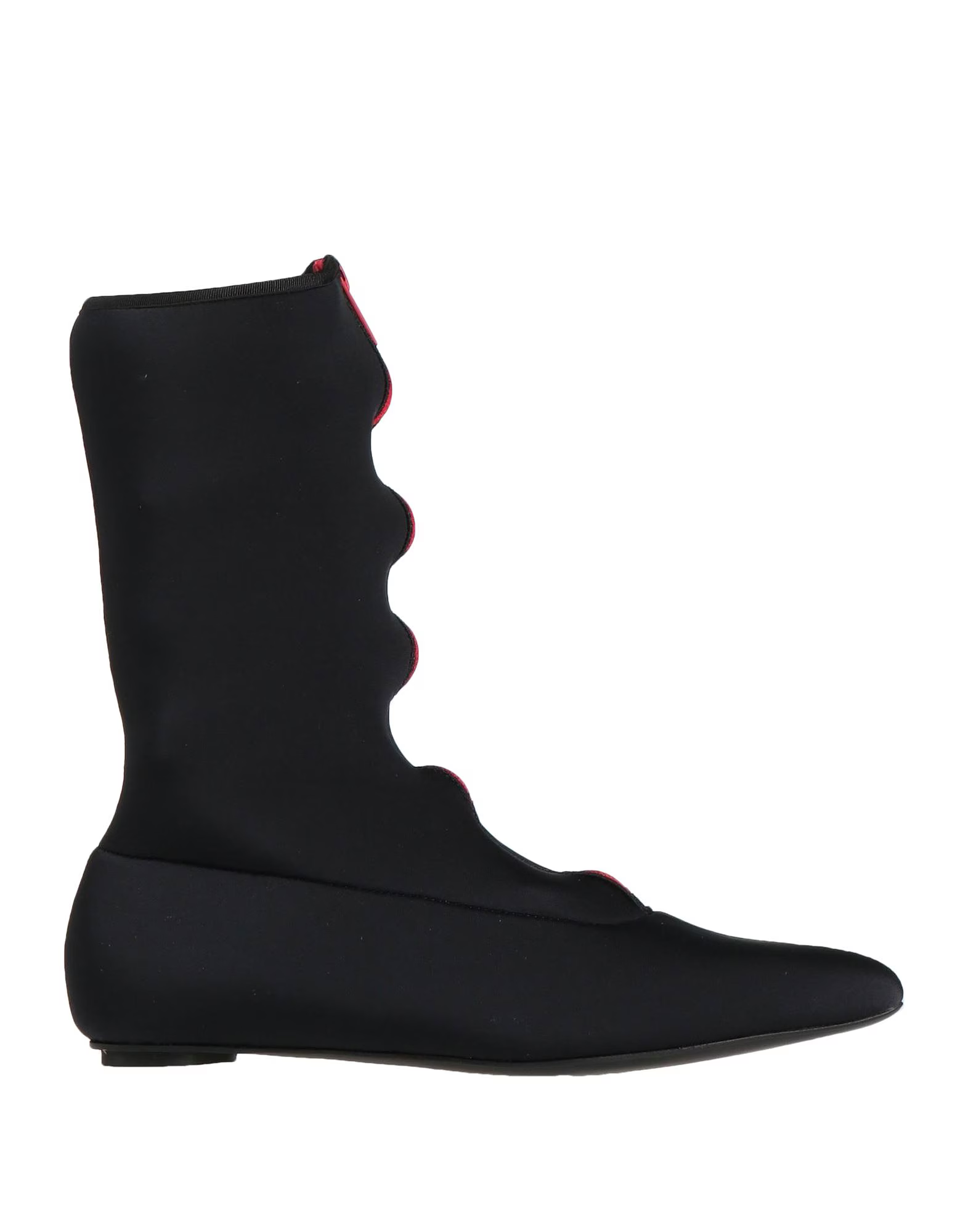 Marni Womens Neoprene Detachable Zip Boots in Black