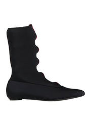 Marni Womens Neoprene Detachable Zip Boots in Black
