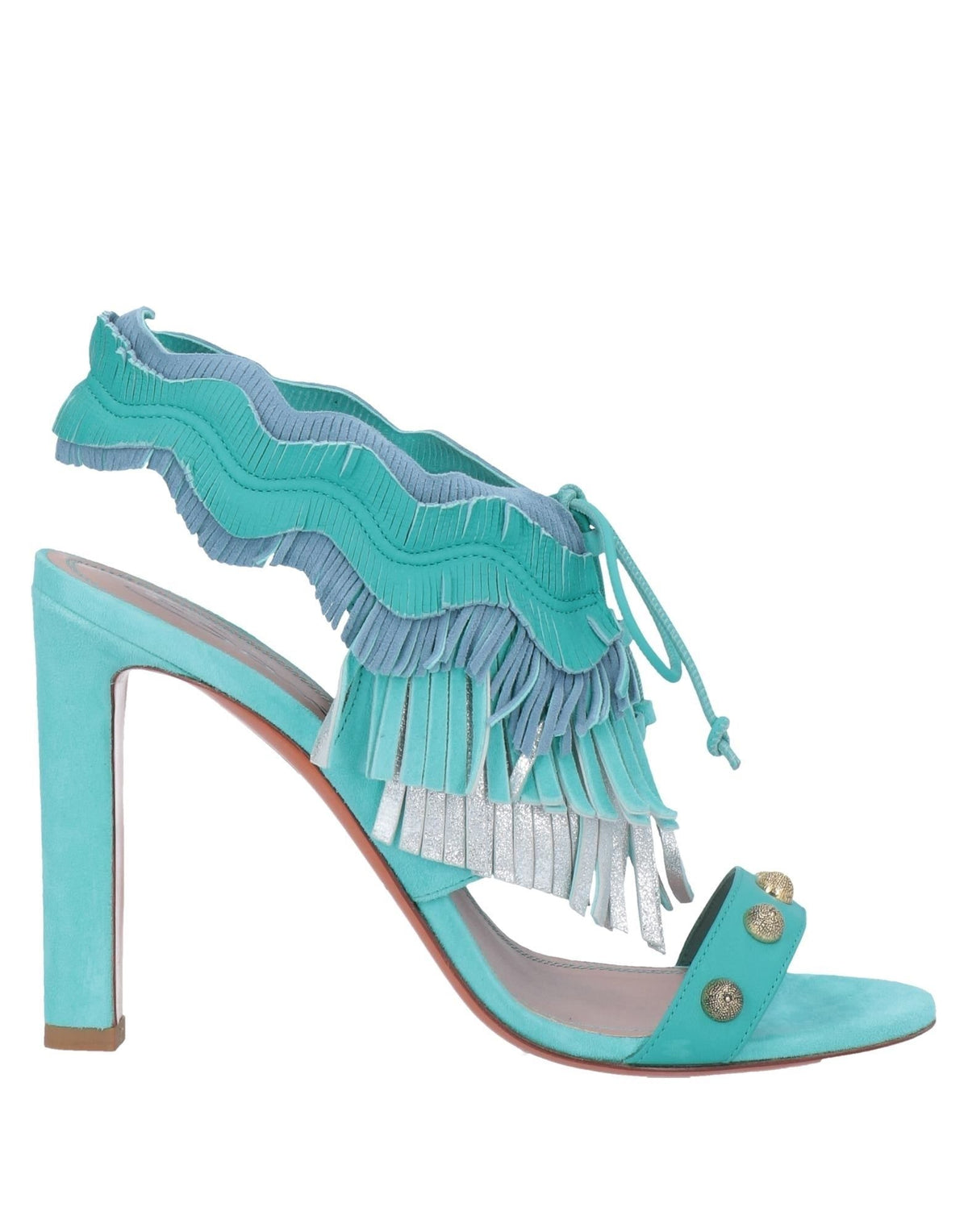 Santoni Women's Lace Leather Sandals