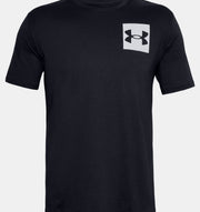 Under Armour Mens Back Box Logo T-Shirt In Black