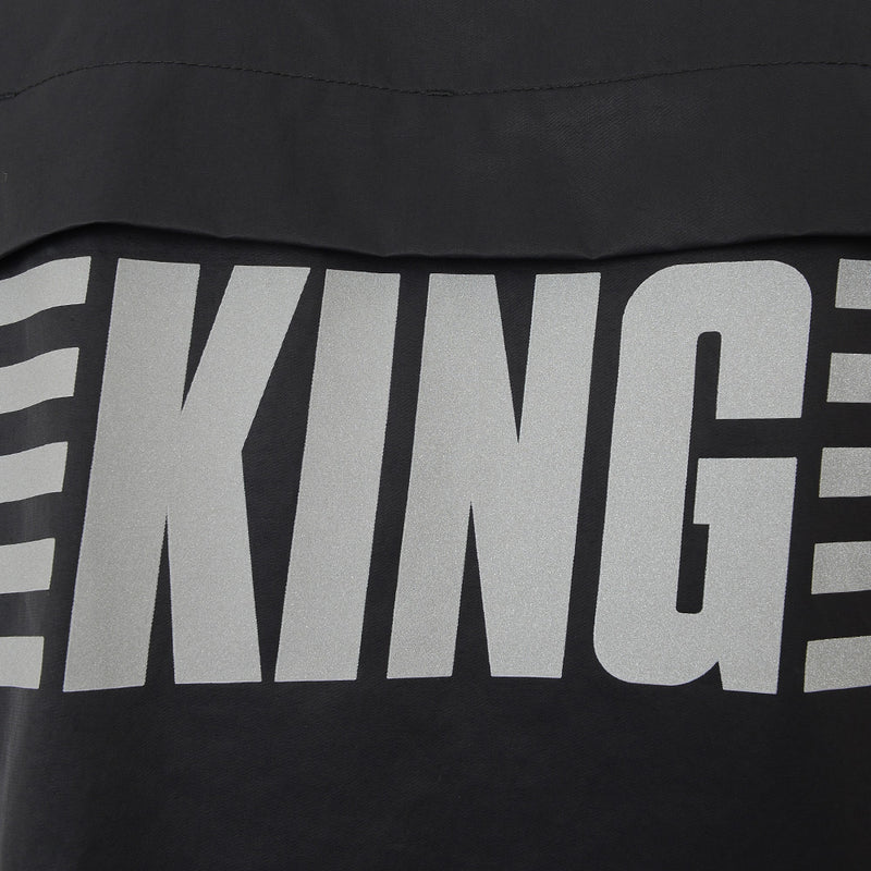 Puma Men's Black King Oversized Logo Jacket