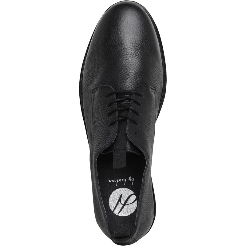 Mens H By Hudson Barnstable Lace Up Shoes In Black Leather