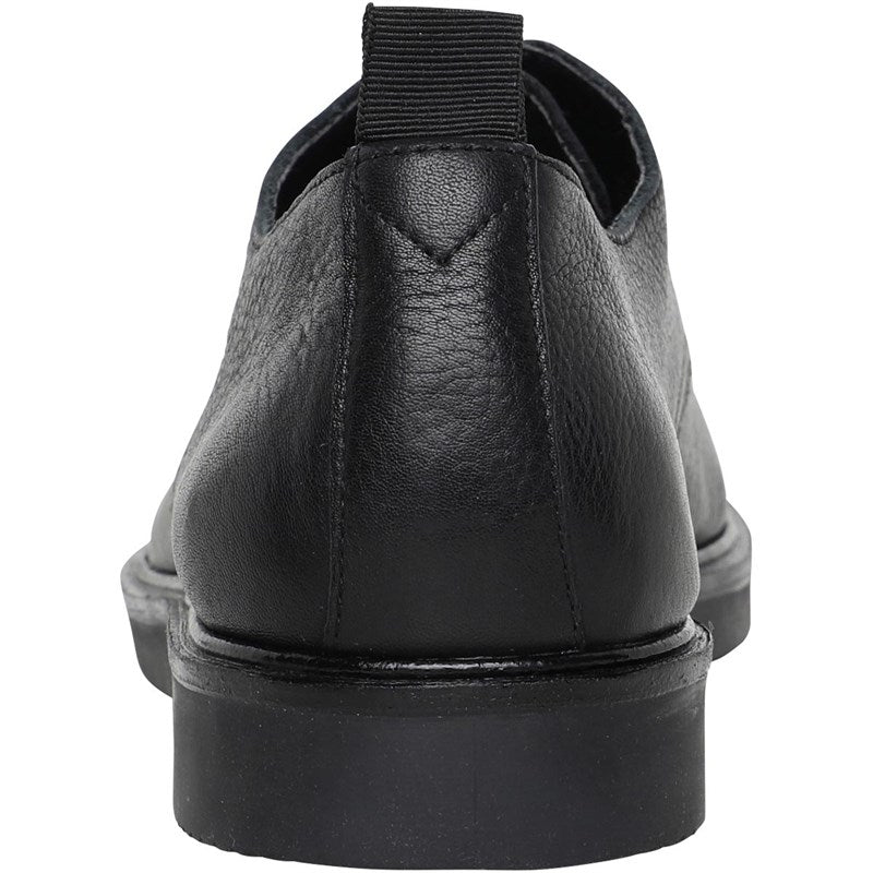 Mens H By Hudson Barnstable Lace Up Shoes In Black Leather