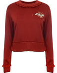 Puma Women's Red Crop Sweatshirt