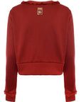 Puma Women's Red Crop Sweatshirt