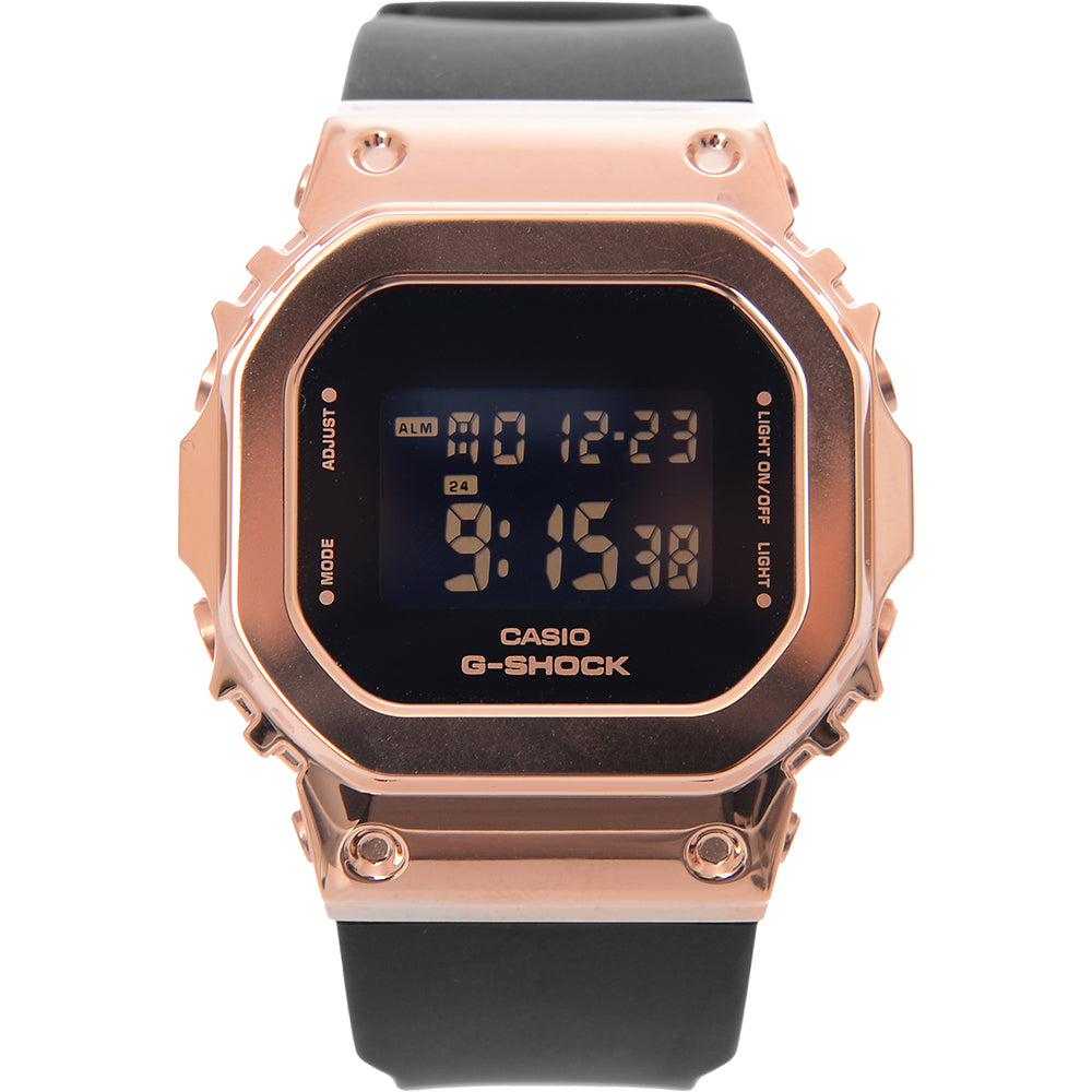 Casio Men's GM-S5600PG-1ER Digital Watch in Black and Rose Gold