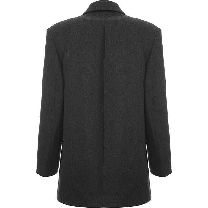 & Other Stories Womens Dark Grey Oversized Blazer