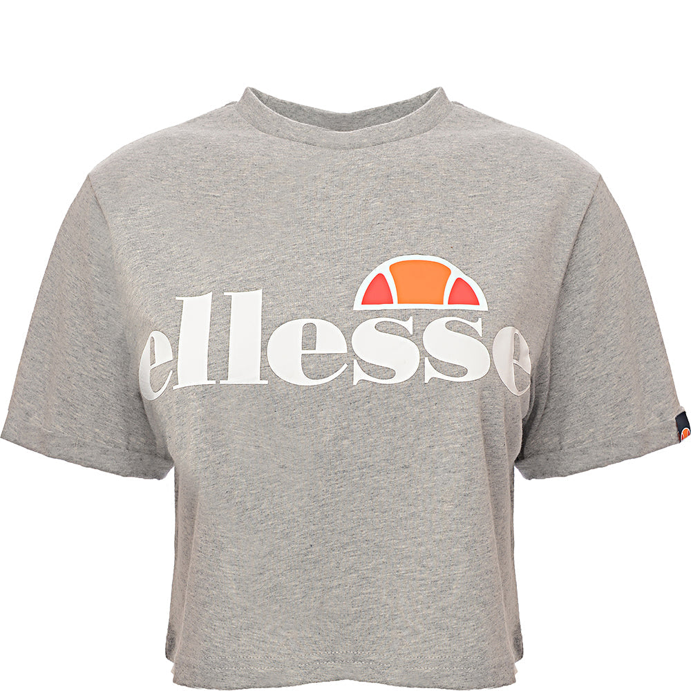 Ellesse Womens Cropped T-Shirt in Grey