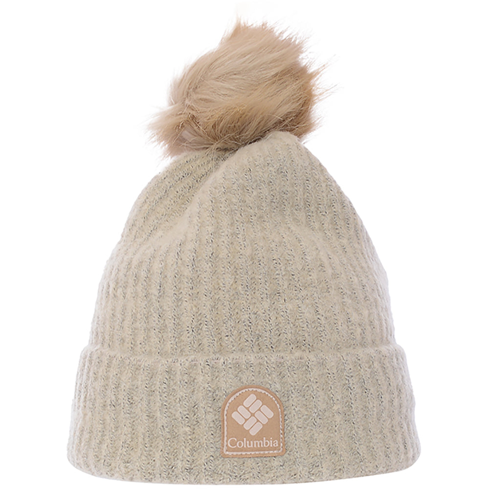 Columbia Women's White Winter Blur Pom Pom Beanie