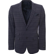 French Connection slim fit marine check suit jacket - NAVY