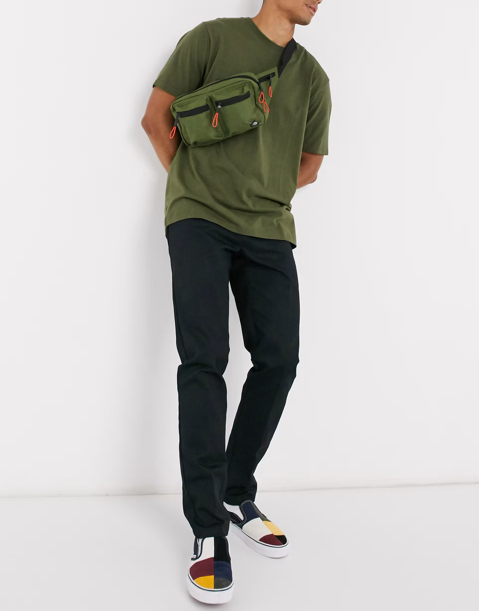 Dickies Mens 872 Slim Fit Work Pant in Black