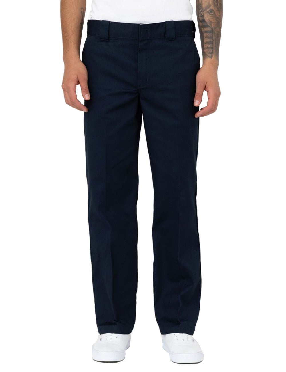 Dickies Mens 873 Slim Straight Fit Work Pant in Dark Navy