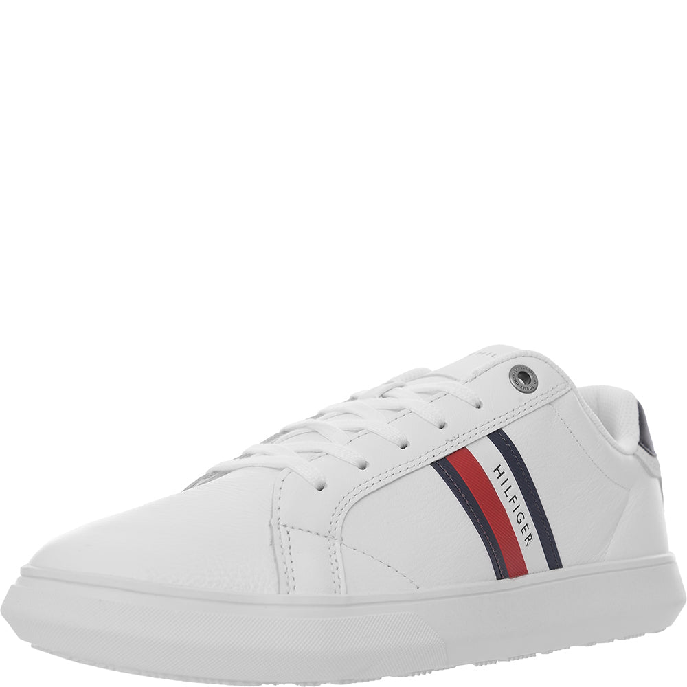 Tommy Hilfiger Mens White Essential Cupsole Sneakers