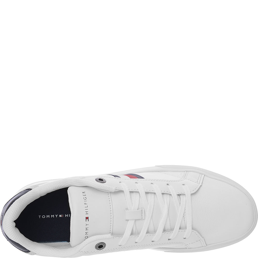 Tommy Hilfiger Mens White Essential Cupsole Sneakers