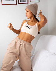 Womens Puma Training X Stef Fit Logo Bra In Cream