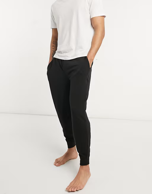 Calvin Klein Barcode Waistband Jogger in Black