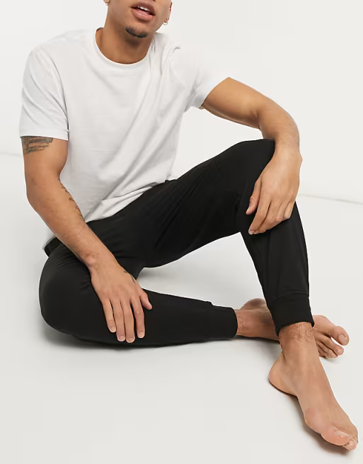 Calvin Klein Barcode Waistband Jogger in Black