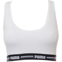 Puma Women's White Racer Back Bralette