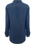 Parisian Womens Blue Oversized Denim Shirt