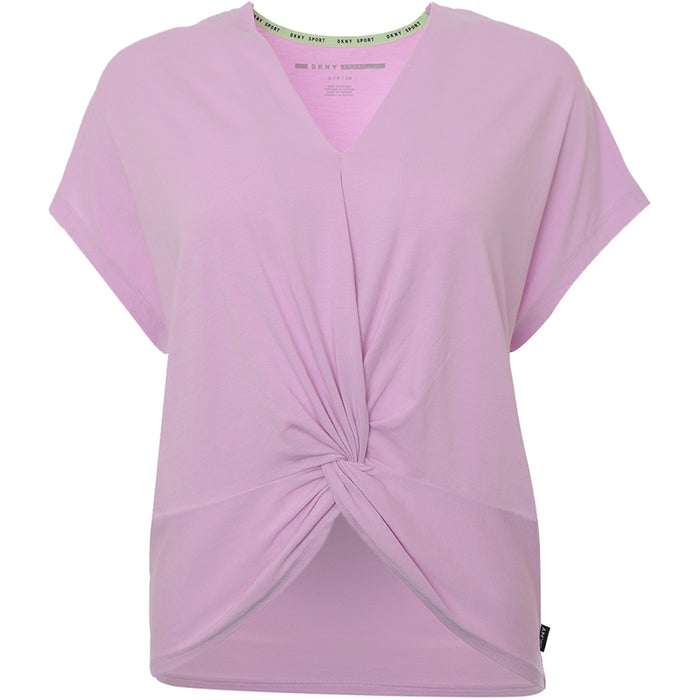 Dkny Womens Twist Front Top In Lilac