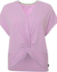 Dkny Womens Twist Front Top In Lilac