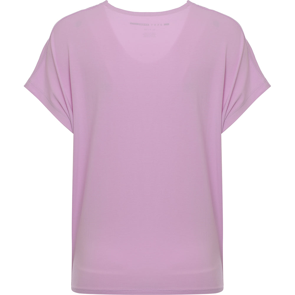 Dkny Womens Twist Front Top In Lilac