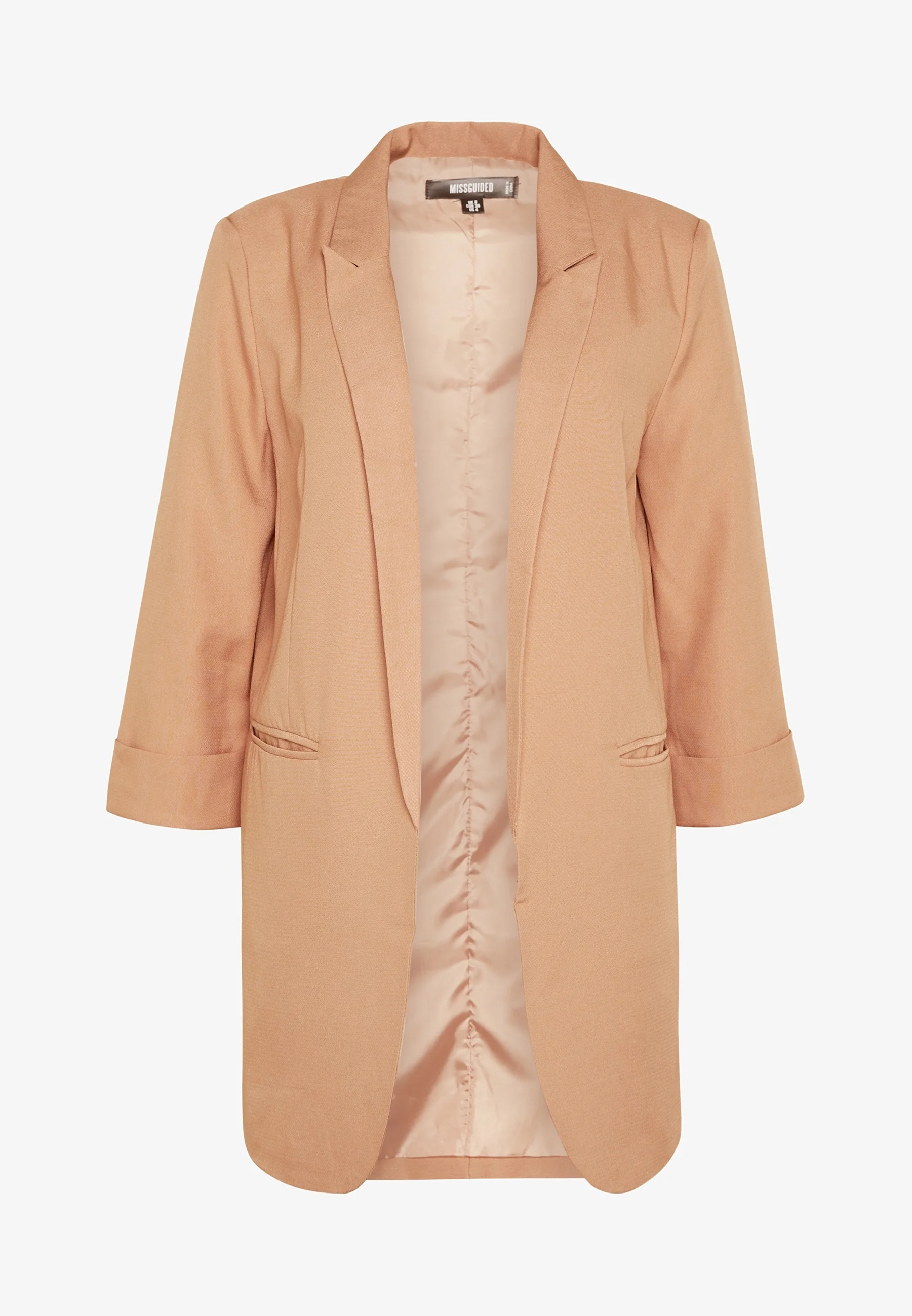 Womens Missguided Tall Co-Ord Tailored Blazer In Camel