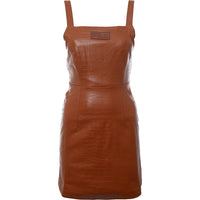 Fila Women's Strappy Croc Mini Dress in Brown