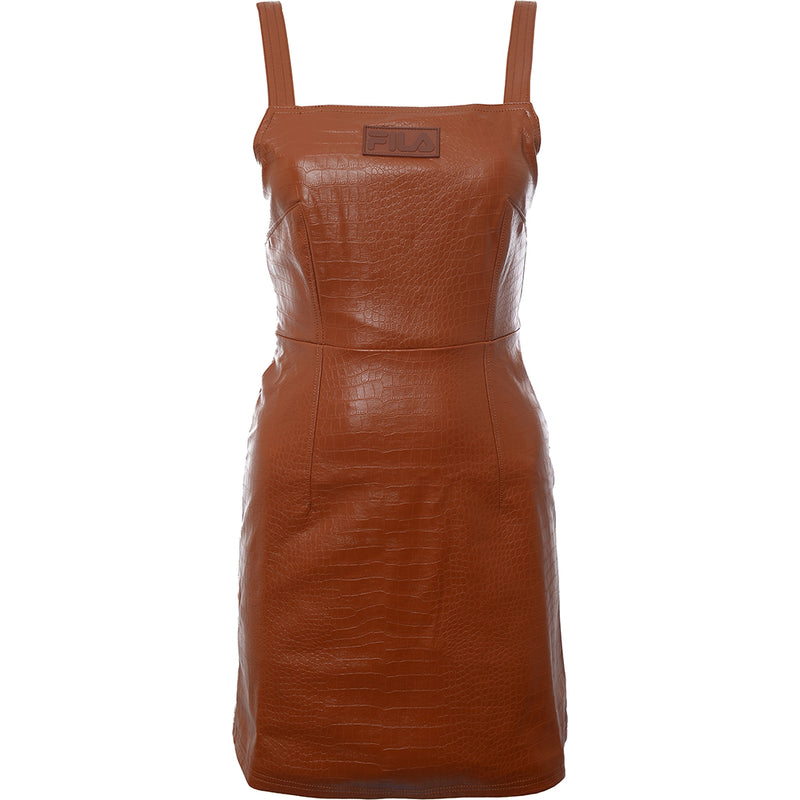 Fila Women's Strappy Croc Mini Dress in Brown