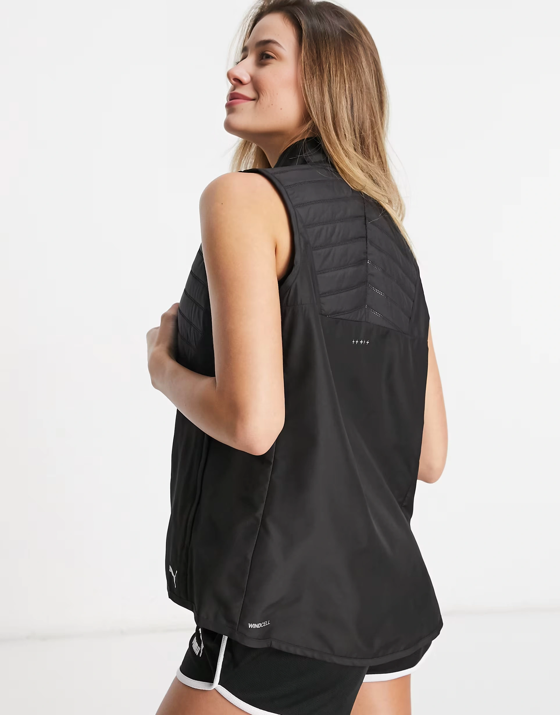 Womens Puma Running Gilet in Black
