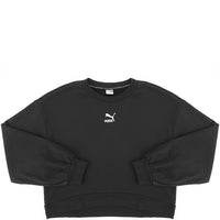 Puma Women's Classics Bell Sleeve Sweatshirt in Black