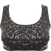 ONZIE Womens Mudra Medium Support Sports Bra in Metallic Animal