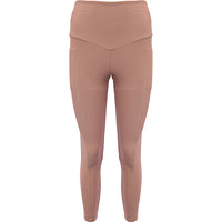 Onzie Womens Beige High Waisted Ribbed Leggings