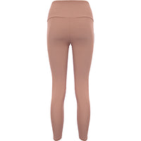 Onzie Women's Beige High Waisted Ribbed Leggings