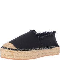 Women's South Beach Black Canvas Espadrilles