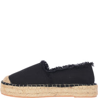 Women's South Beach Black Canvas Espadrilles