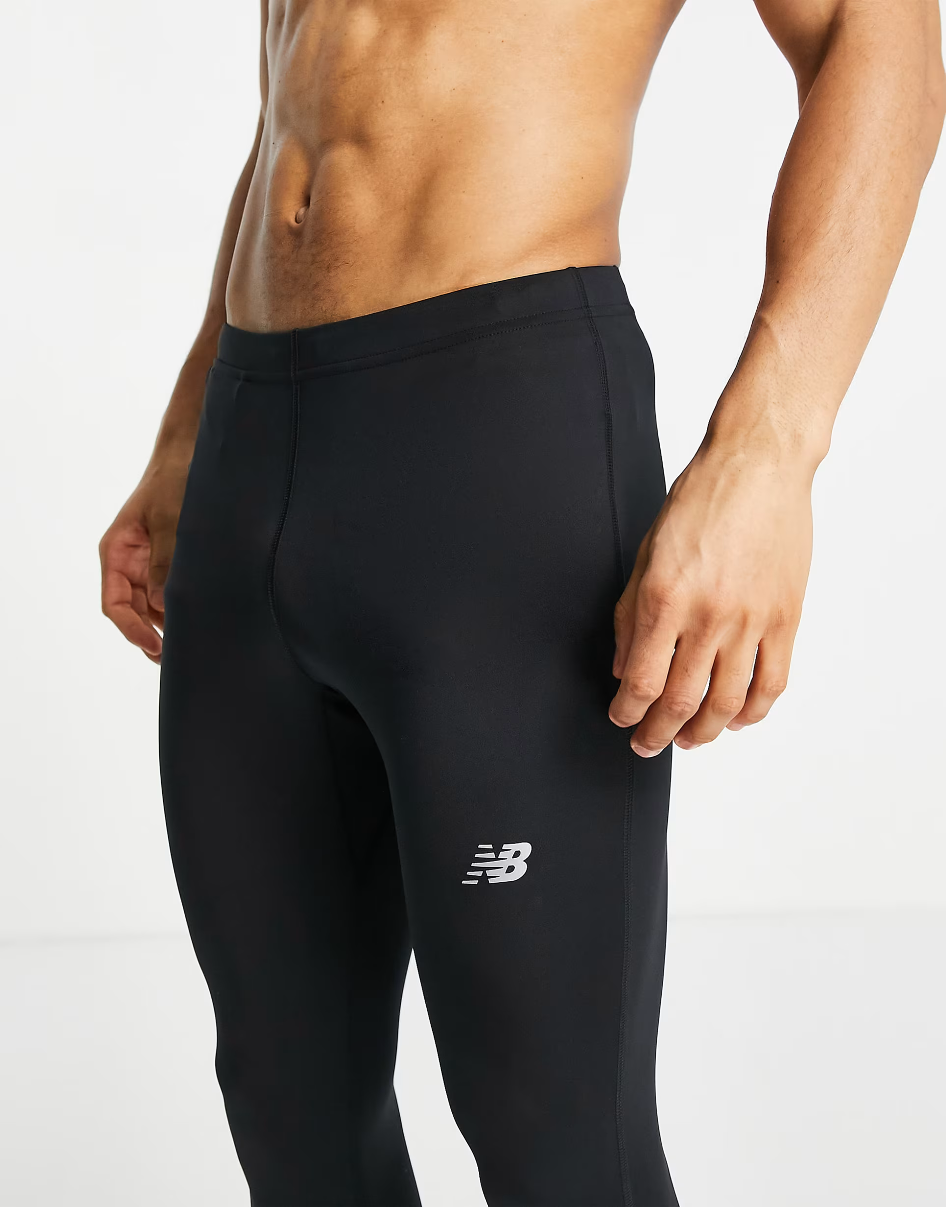 New Balance Mens Running Accelerate Tights in Black