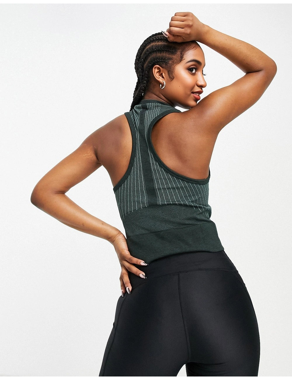 Under Armour Womens Training Rush Seamless Crop Top In Green