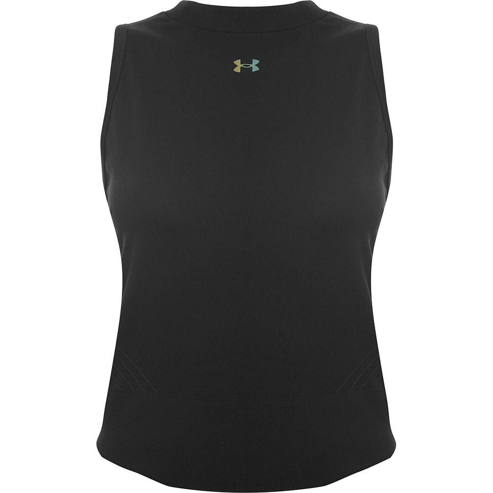 Under Armour Women's Black Training Rush Seamless Crop Top