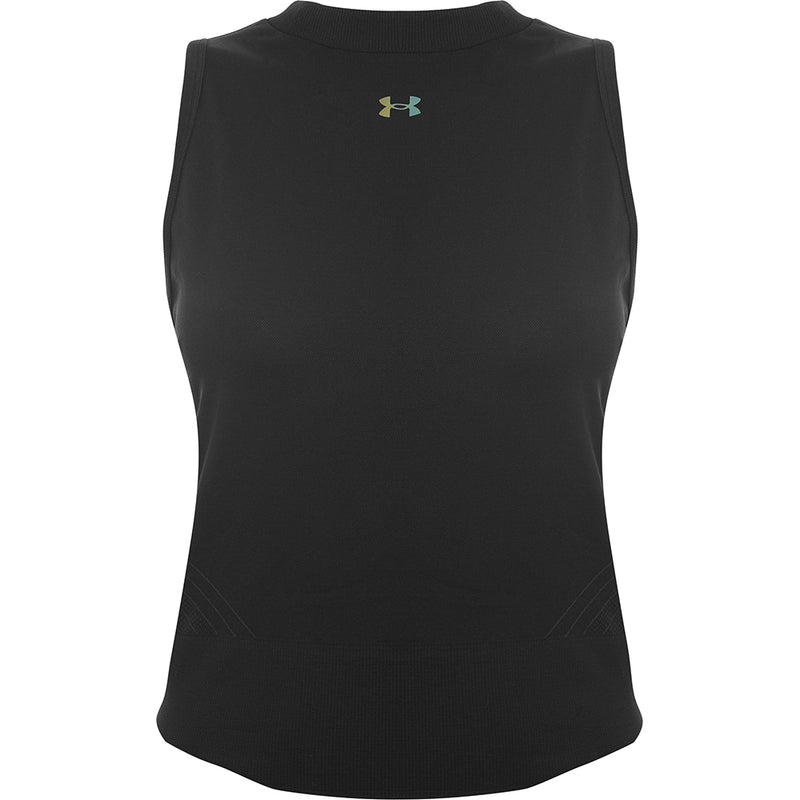 Under Armour Women's Black Training Rush Seamless Crop Top