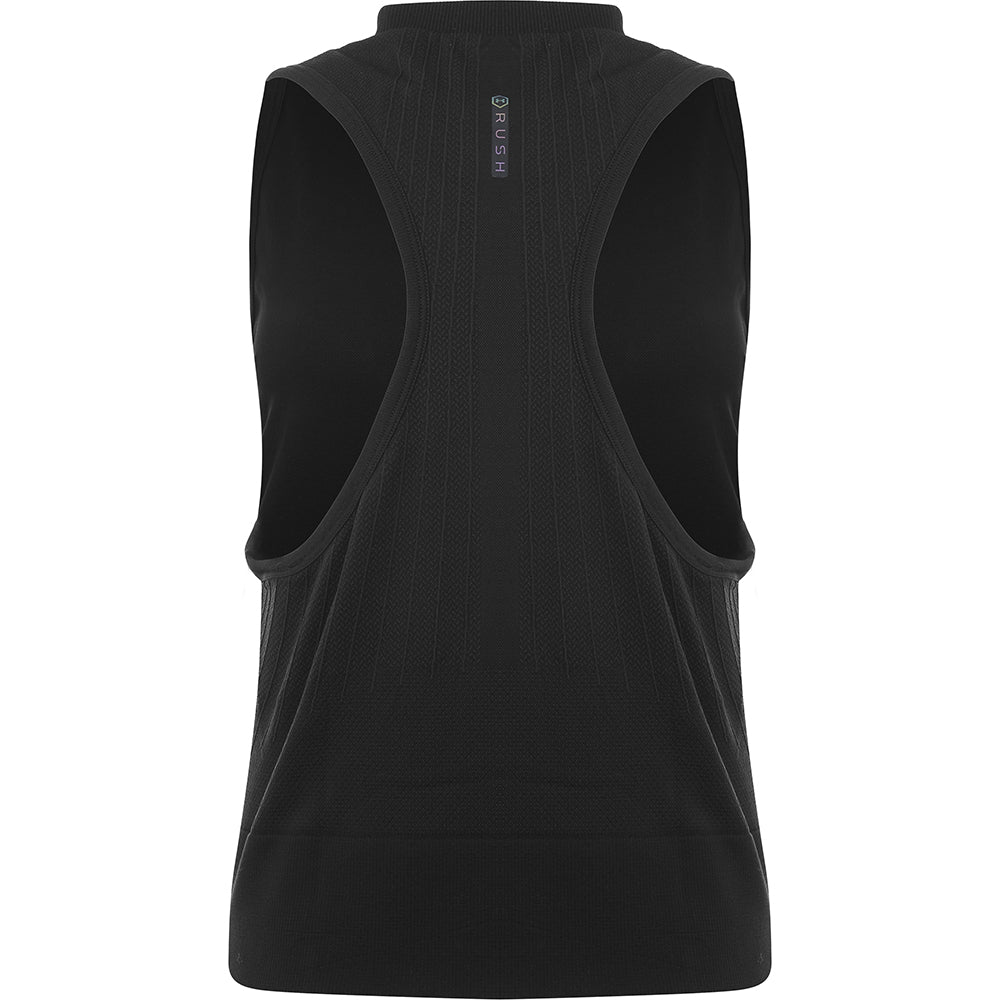 Under Armour Women's Black Training Rush Seamless Crop Top