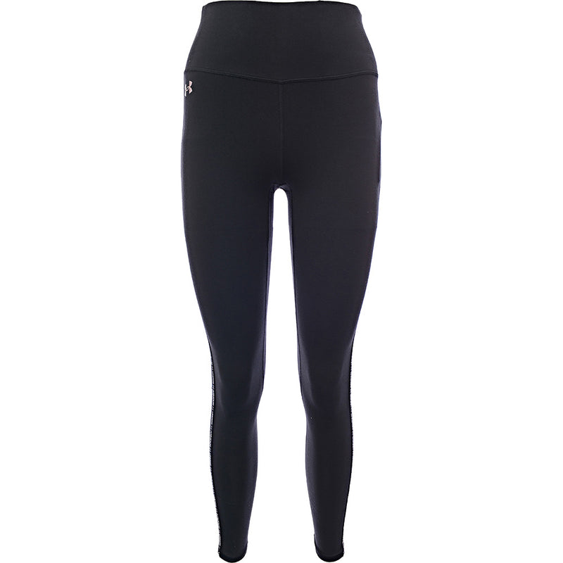 Under Armour Women's Black Training Heat Gear Base Layer Branded Leg Leggings