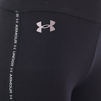 Under Armour Women's Black Training Heat Gear Base Layer Branded Leg Leggings