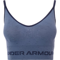 Womens Under Armour Blue Training Seamless Mid Support Sports Bra